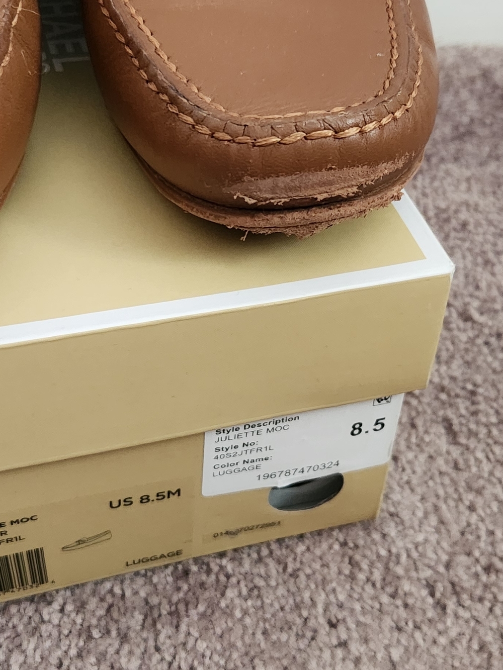 Michael Kors Tan Bow-Accent Leather Loafers - Picture 8 of 8